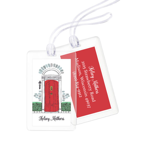 Red Door Luggage Tags
